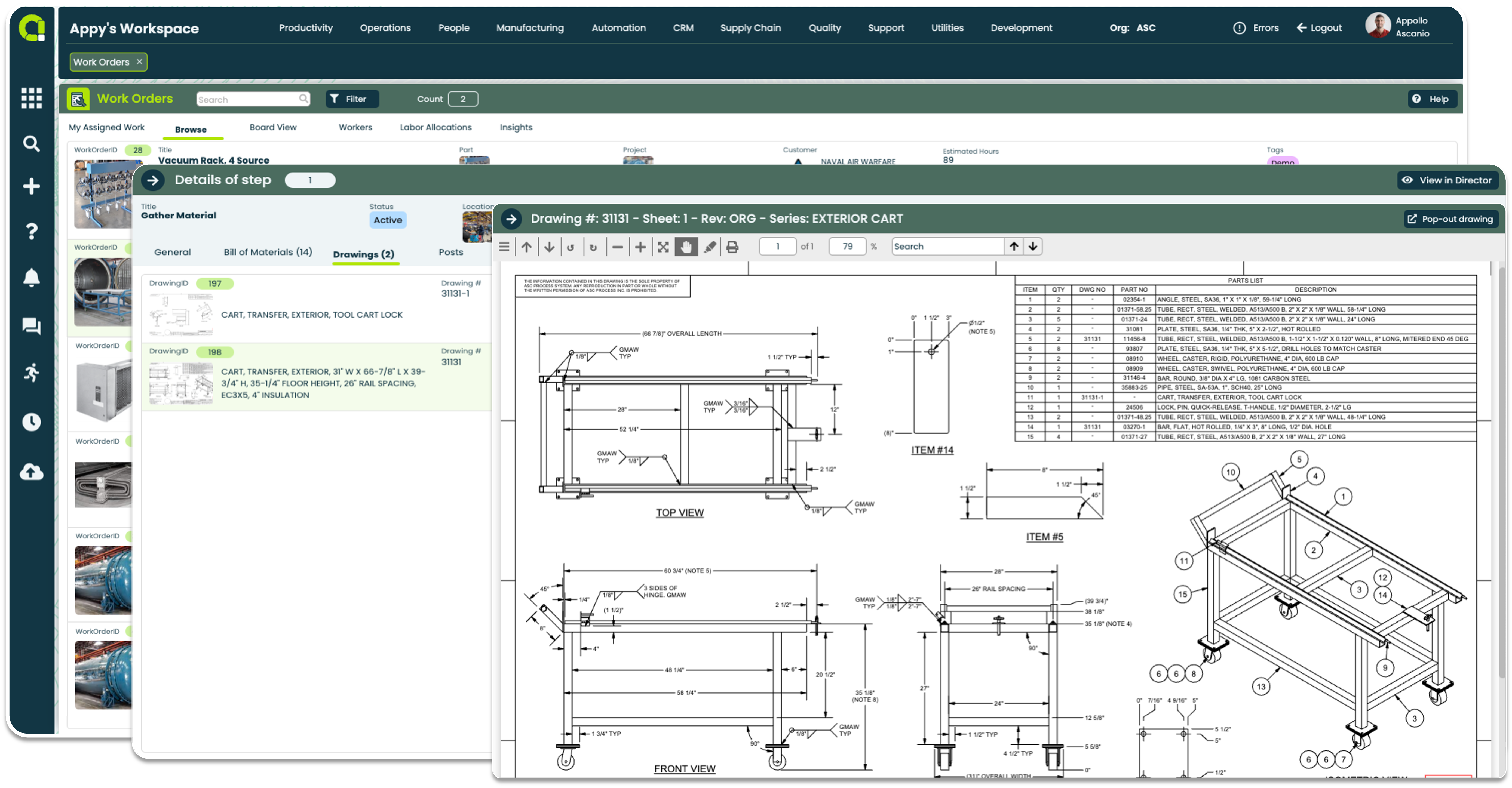 Appward Work Orders App - Work Order Drawings