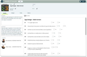 Appward Checklist Details
