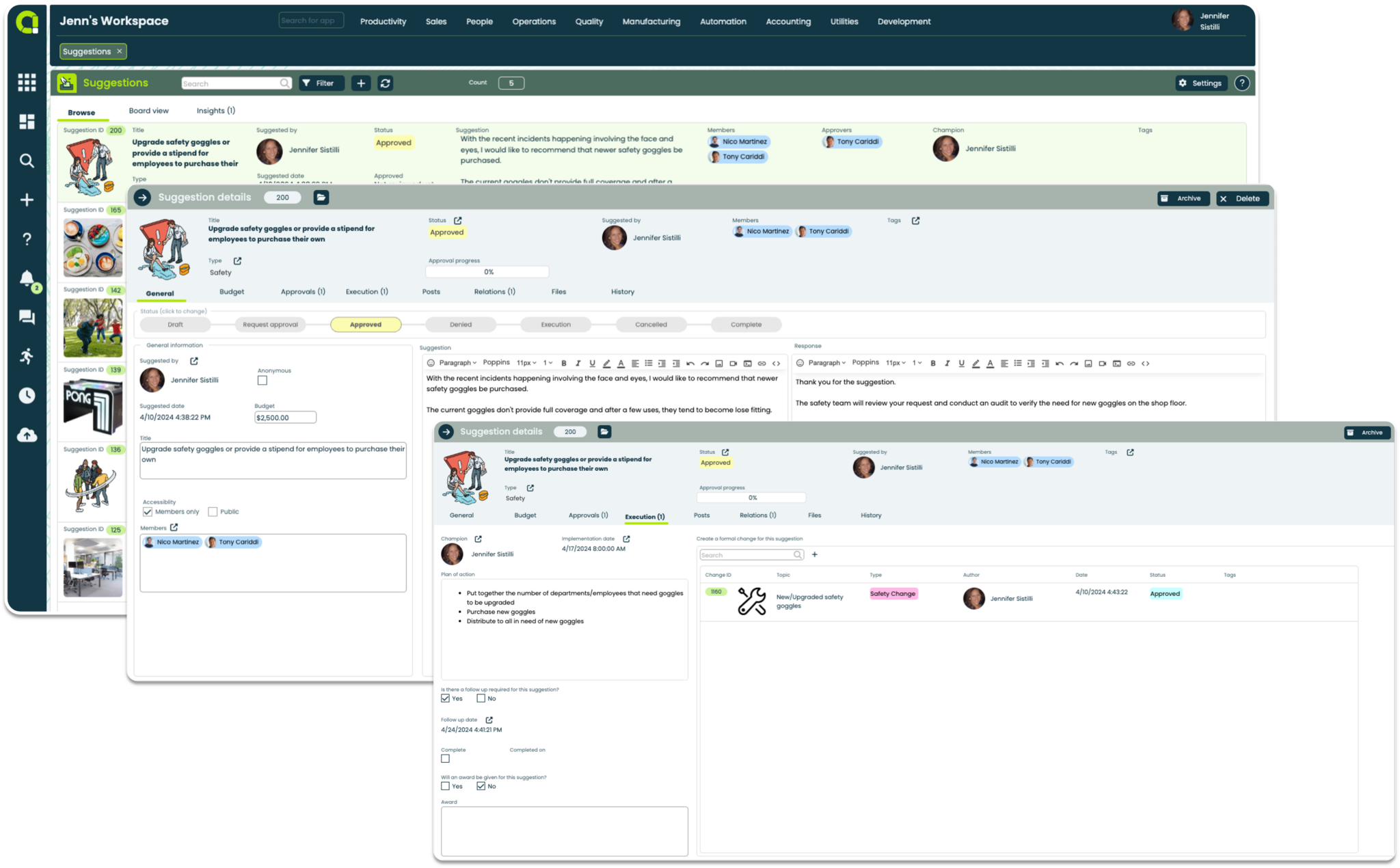 Appward Safety Incidents Management Software Suggestions App