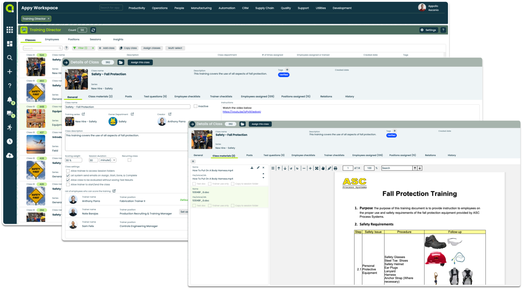 Appward Safety Software Training Dir App