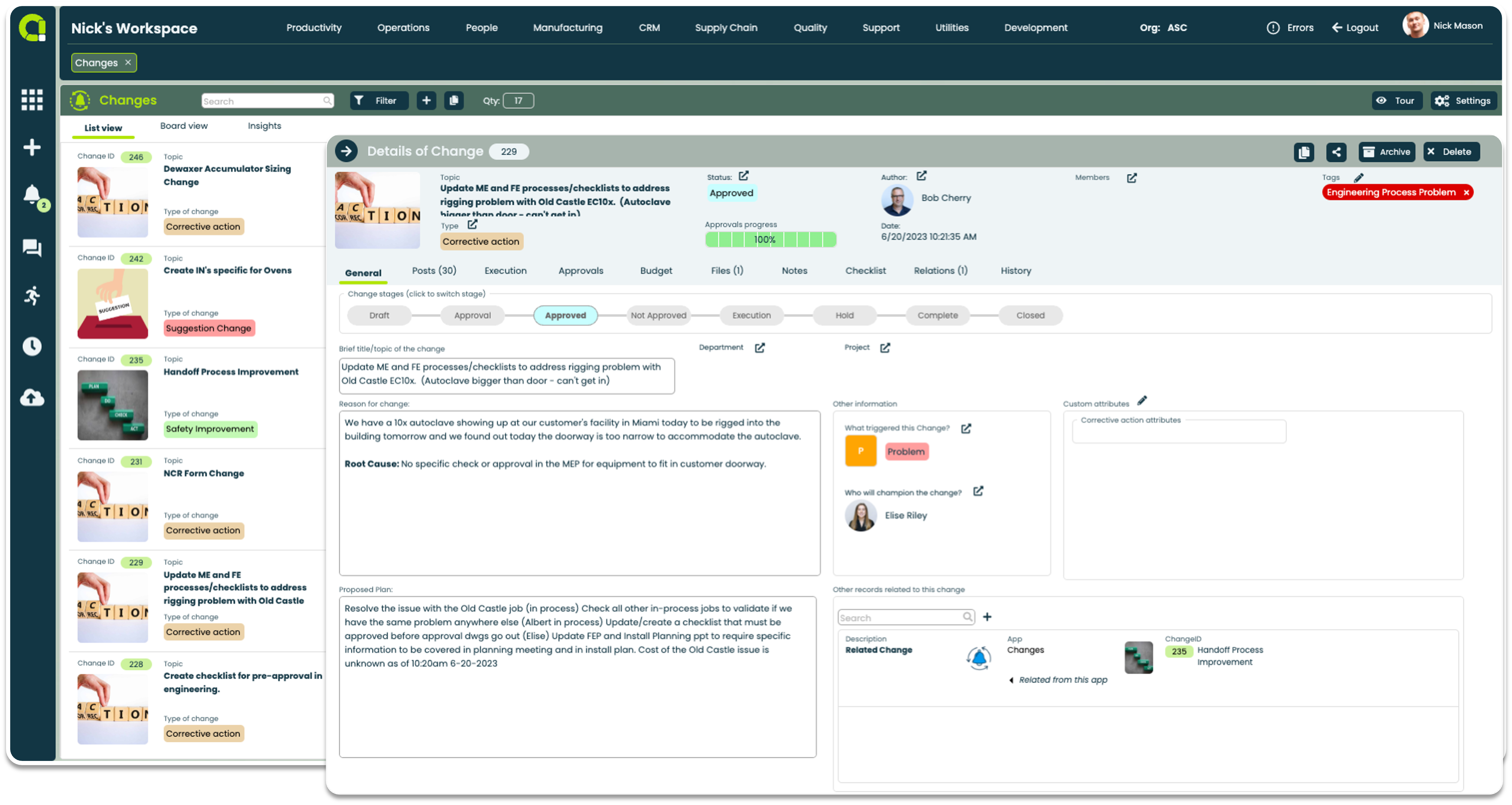 Appward ERP for Small Business - Changes