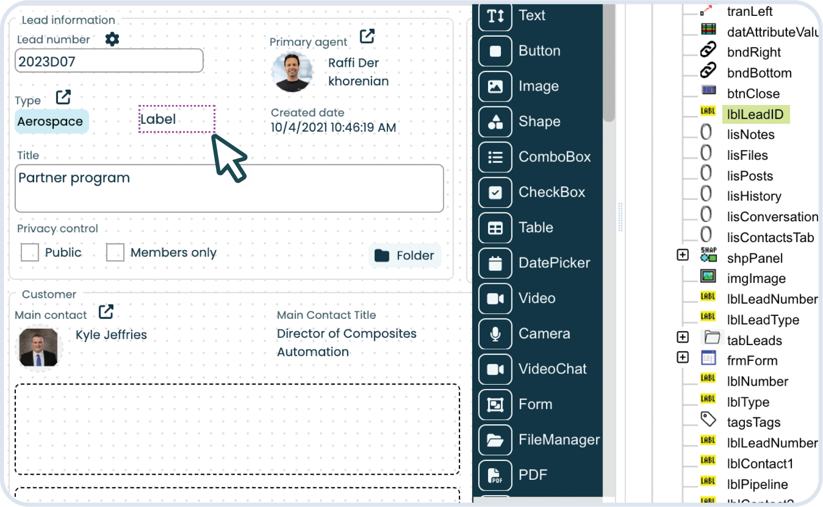 Appward low-code development environment